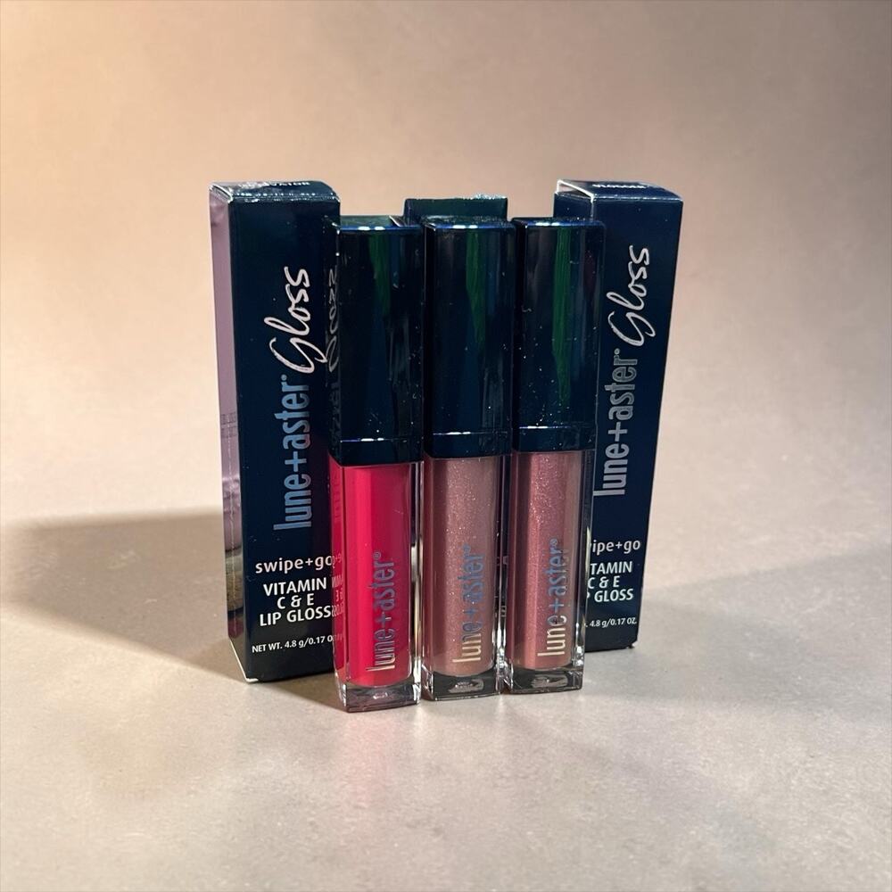 Lune+Aster Swipe+Go Vitamin C+E Lip Gloss Set Of 3